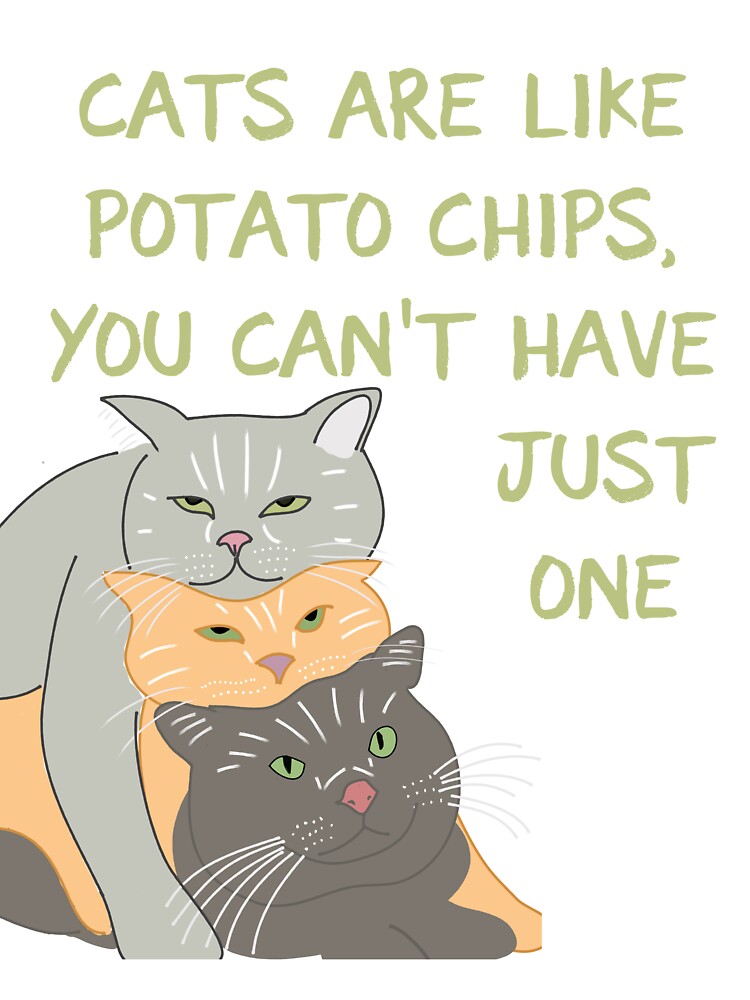 Cats are like Potato Chips - Bengals - Gifts for cat lovers Kids