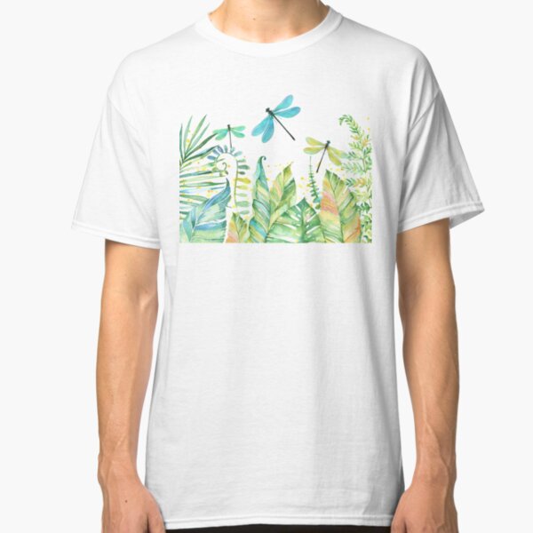 This is My Happy Place tropical jungle dragonfly word art Classic T-Shirt