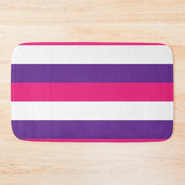 Item preview, Stripes Pattern Pink Purple White designed and sold by ValeriesGallery.