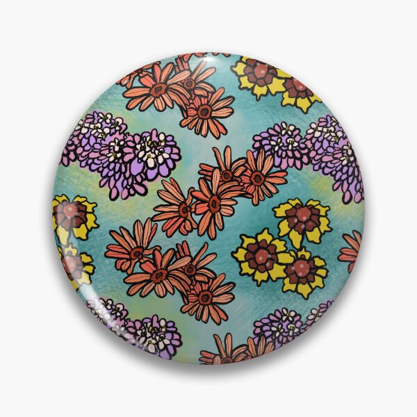 Artikelvorschau, Wildblumenmuster entworfen und verkauft von heathersartwork.