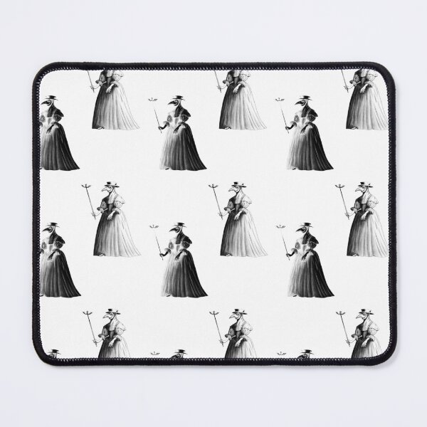 Item preview, Lady Plague Doctor (black and white pattern on white) designed and sold by Alex Tal.
