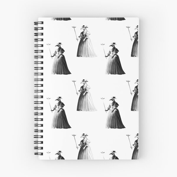 Item preview, Lady Plague Doctor (black and white pattern on white) designed and sold by Alex Tal.