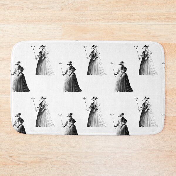 Item preview, Lady Plague Doctor (black and white pattern on white) designed and sold by Alex Tal.