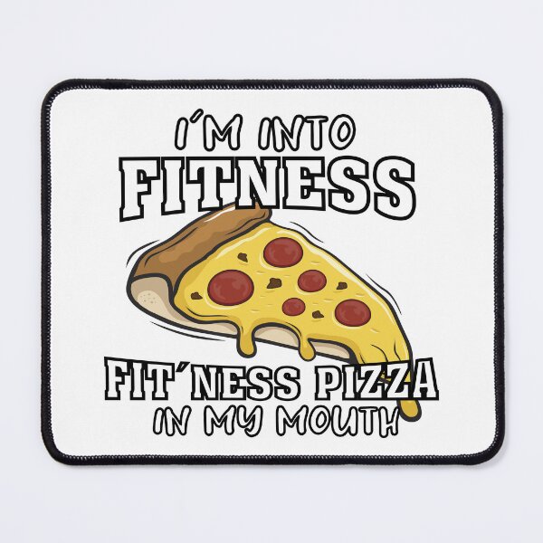 Item preview, Me gusta el fitness Fitness`ness Pizza en mi boca: culturismo, hombre fuerte, levantamiento de pesas, levantamiento de pesas, fitness designed and sold by BarbellProject.