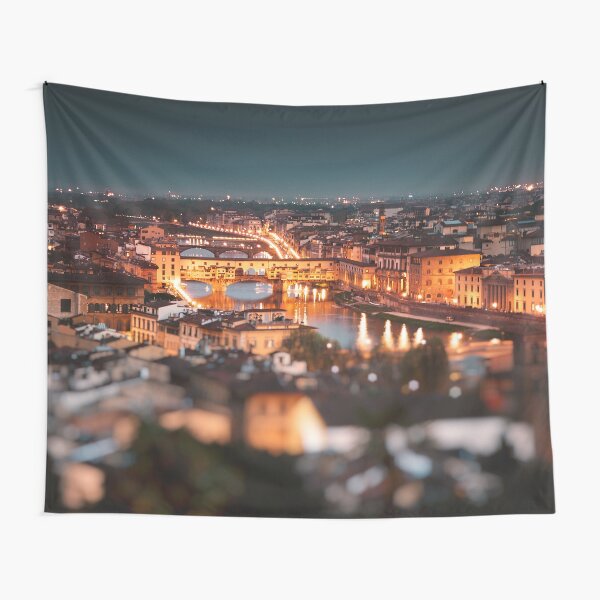 ponte vecchio on the night Tapestry