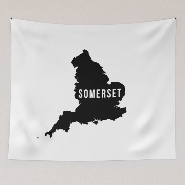 Item preview, Somerset, England UK Silhouette Map designed and sold by CartoCreative.