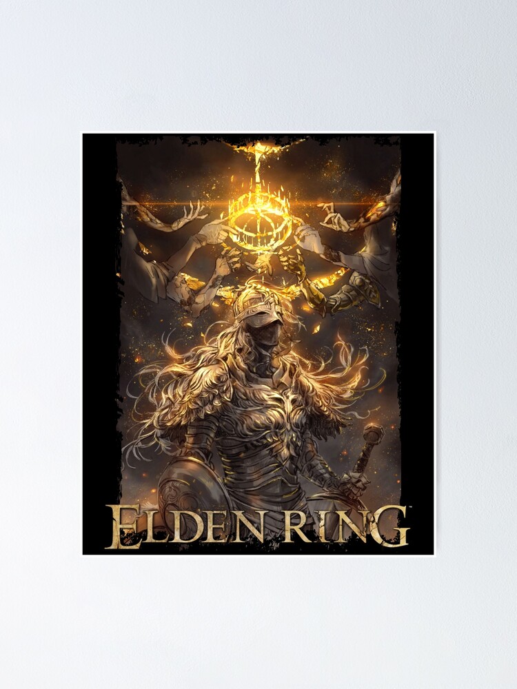 "Elden Ring The Tarnished with Shattered Ring | For Gamers " Poster by