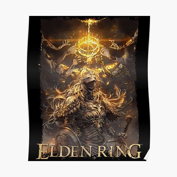 "Elden Ring The Tarnished with Shattered Ring | For Gamers " Poster by
