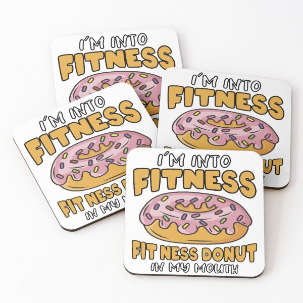 Item preview, I´m Into Fitness Fit`ness Donut In My Mouth - Bodybuilding, Strongman, Powerlifting, Weightlifting, Fitness designed and sold by BarbellProject.