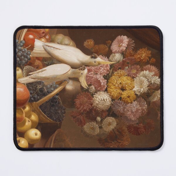 Item preview, Still Life with Flowers with Fruit and Cockatiels By Leopold von Stoll 1842 designed and sold by Amanda1775.