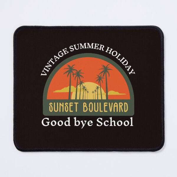 Item preview, Retro Sunset Summer, Good Bye School, Hello Summer designed and sold by TheCatmeow2000.