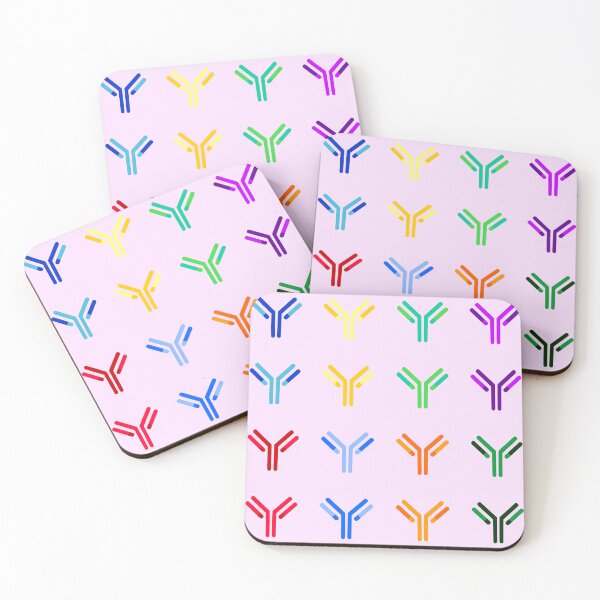 Item preview, Cartoon Antibodies - Bubblegum Pink Background designed and sold by Artsy-Chemist.