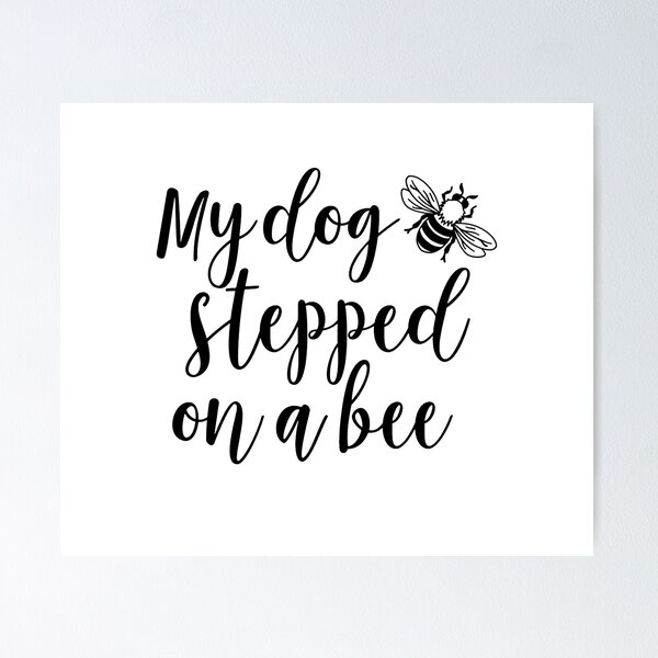 My Dog Stepped On A Bee SVG, PNG, PDF, Johnny Depp Trial SVG