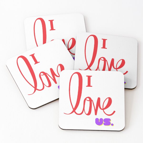 Item preview, I love us - For couples and best friends  designed and sold by shanesil.