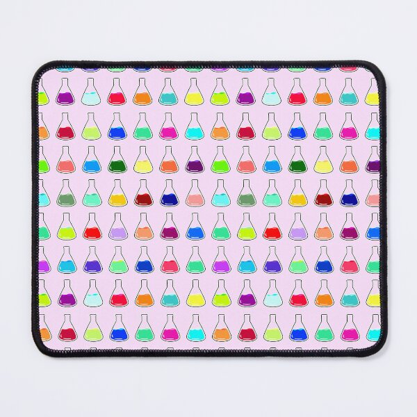 Item preview, Kaleidoscope of Flasks - Bubblegum Pink Background designed and sold by Artsy-Chemist.