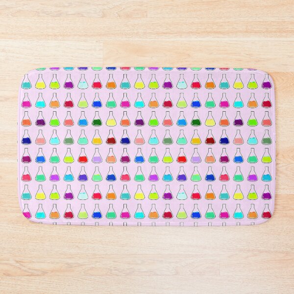 Item preview, Kaleidoscope of Flasks - Bubblegum Pink Background designed and sold by Artsy-Chemist.