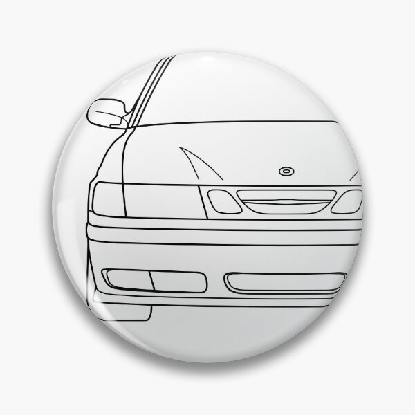 Item preview, Saab 9-3 1998-2003 black lines designed and sold by EdimDesign.