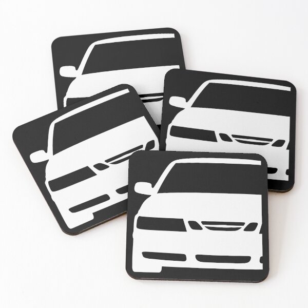 Item preview, Saab 9-3 1998-2003 white silhouette designed and sold by EdimDesign.