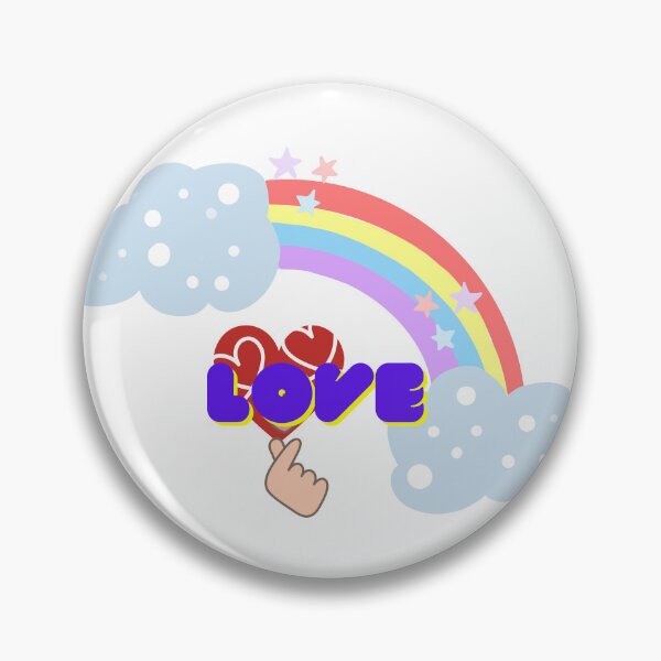 Item preview, Etiqueta engomada del arco iris del corazón del amor designed and sold by Art-Echo.
