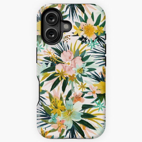 WILD FEELS Tropical Hibiscus Floral iPhone Tough Case