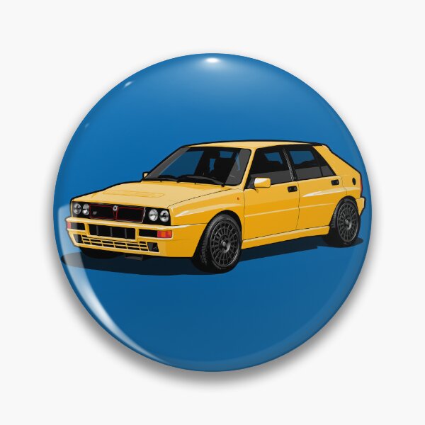 Item preview, 1992 Lancia Delta Integrale Evoluzione HF yellow designed and sold by SketchNinja.