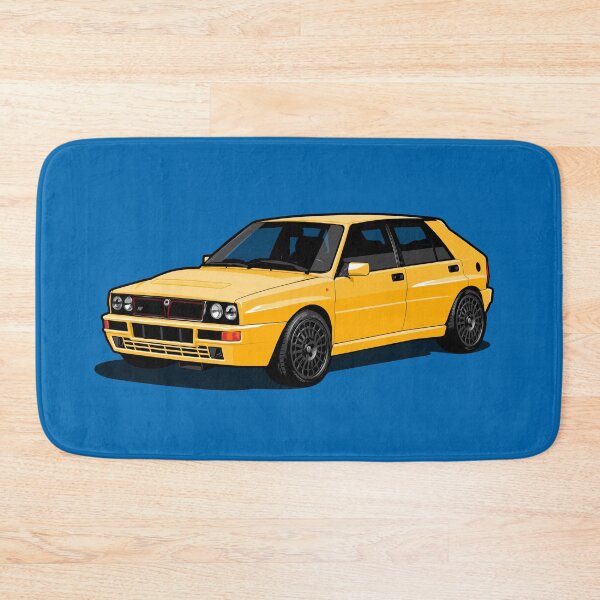 Item preview, 1992 Lancia Delta Integrale Evoluzione HF yellow designed and sold by SketchNinja.