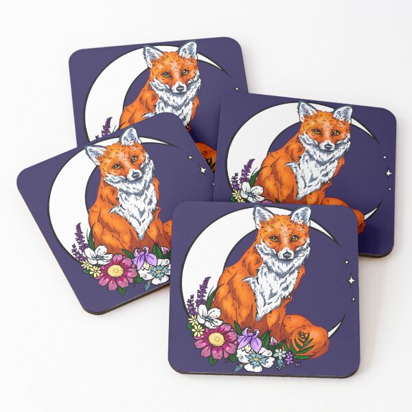 Item preview, Moonlit Floral Fox designed and sold by HannahPalmerArt.