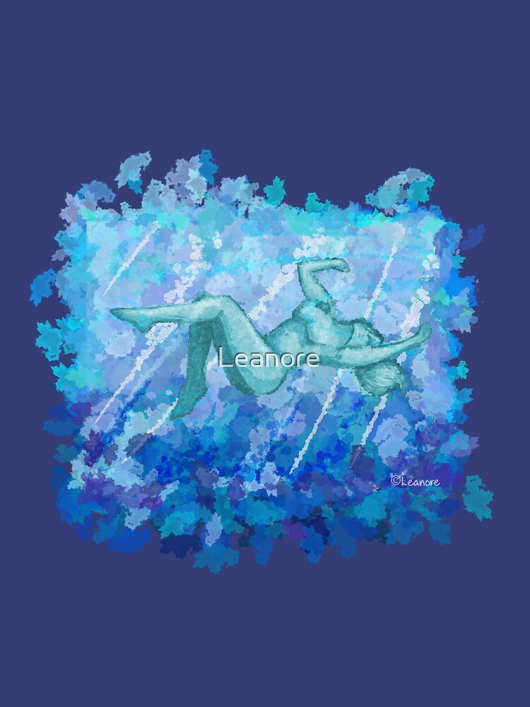 Untitled Blue Woman in Water by Leanore