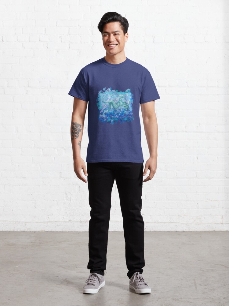 Alternate view of Untitled Blue Woman in Water Classic T-Shirt