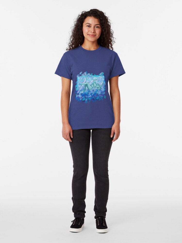 Alternate view of Untitled Blue Woman in Water Classic T-Shirt