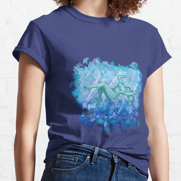 Untitled Blue Woman in Water Classic T-Shirt