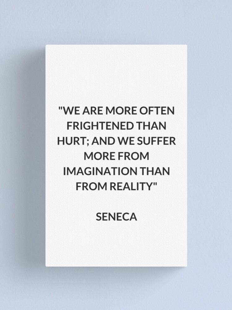 Alternate view of SENECA Stoic Philosophy Quote Canvas Print