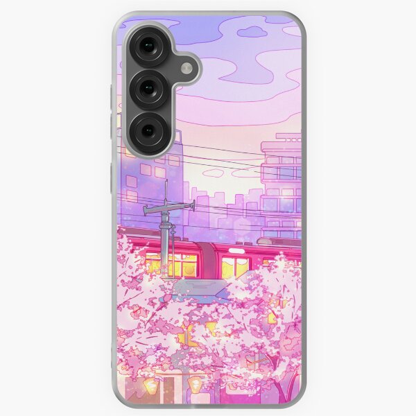 Item preview, The Tokyo city, train and the purple sunset designed and sold by AnGoArt.