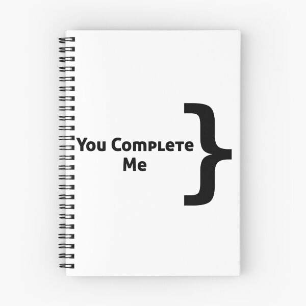 Item preview, You Complete Me (Computer Science Edition) designed and sold by EncodedShirts.