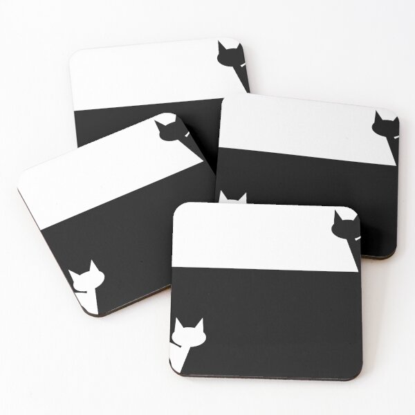 Item preview, Cat Shadow Black and White designed and sold by JustCoolShop.