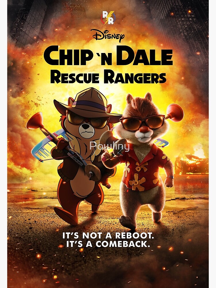 Disover Chip N Dale 2022 Movie , Rescue Rangers 2022 Cartoon , Chip N Dale Cartoon, Chip N Dale 2022 Premium Matte Vertical Poster
