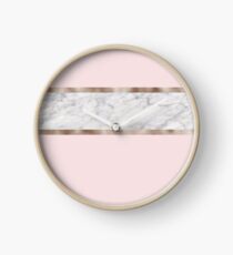 Reloj Fresas y crema - mármol gris y oro rosa