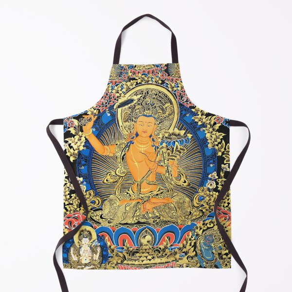 Item preview, Mandala 102 Bodhisattva Manjushri Gold Blue Thangka designed and sold by GuyBlank.