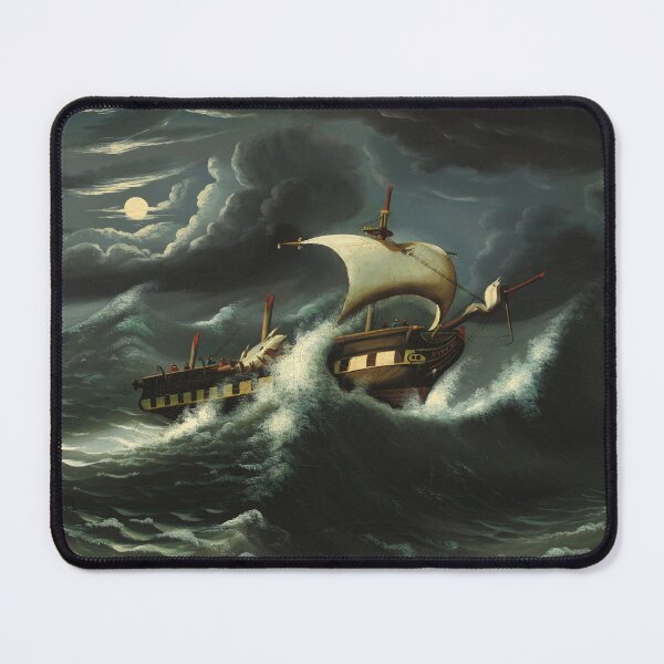 Item preview, Storm Tossed Frigate | Thomas Chambers | Navy Sailing Art designed and sold by CJET.
