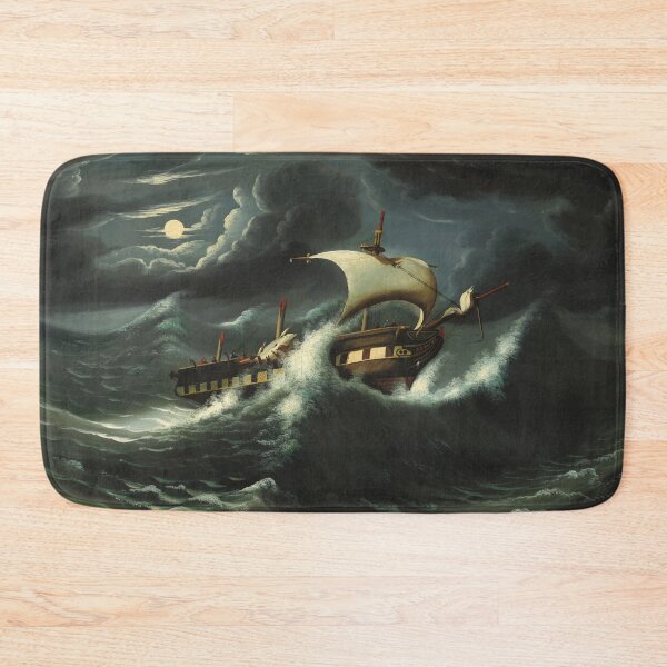 Item preview, Storm Tossed Frigate | Thomas Chambers | Navy Sailing Art designed and sold by CJET.