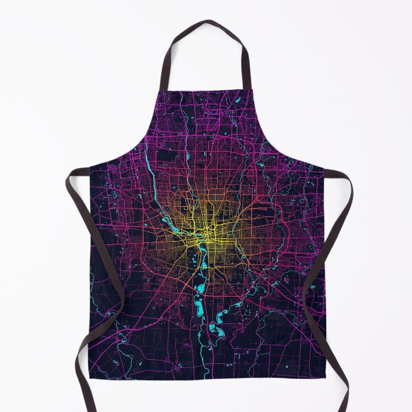 Item preview, Columbus City Map of Ohio, USA - Neon designed and sold by deMAP.