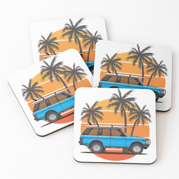 Item preview, 4x4 Blue Palm Beach designed and sold by blackdogshop.