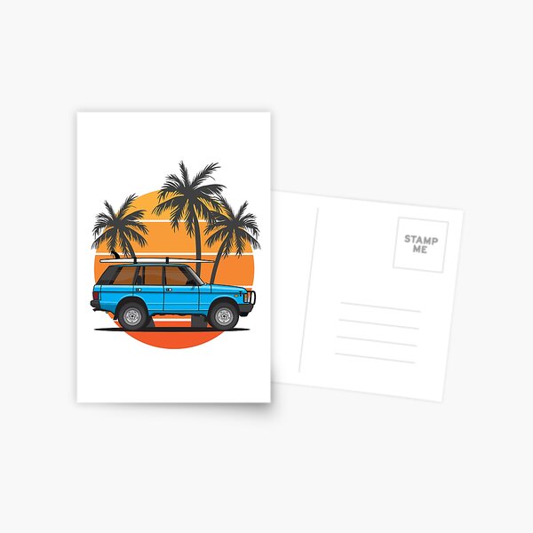 Item preview, 4x4 Blue Palm Beach designed and sold by blackdogshop.