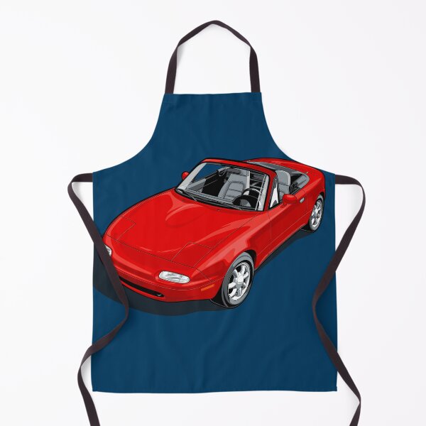 Item preview, Artwork Mazda Miata MX 5 Fire Red open top designed and sold by SketchNinja.