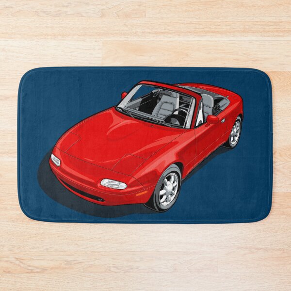 Item preview, Artwork Mazda Miata MX 5 Fire Red open top designed and sold by SketchNinja.