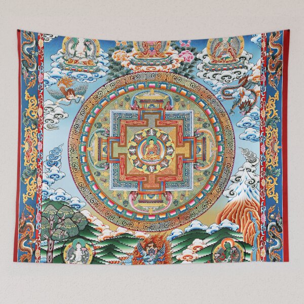 Item preview, Mandala 98 Tibetan Buddhist Blue Six Deity designed and sold by GuyBlank.