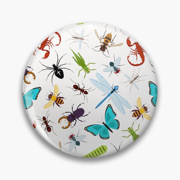 Item preview, Lady bug, Grasshopper, Scorpion, beetle and blue butterfly designed and sold by Sam Artist.