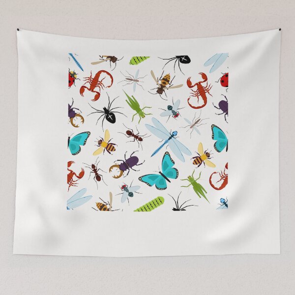 Item preview, Lady bug, Grasshopper, Scorpion, beetle and blue butterfly designed and sold by Sam Artist.
