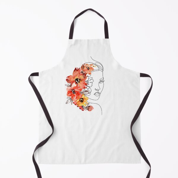 Item preview, Fiery Red Orange Yellow Flower Girl Design designed and sold by CreativNode.