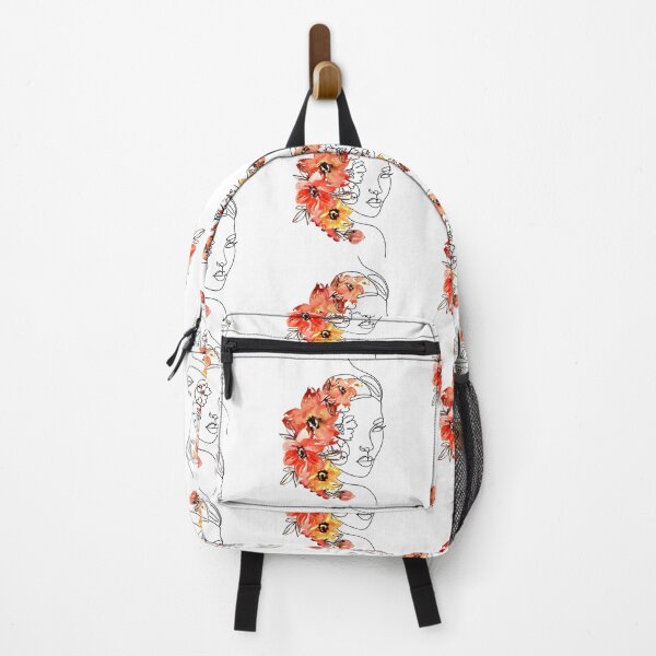 Item preview, Fiery Red Orange Yellow Flower Girl Design designed and sold by CreativNode.